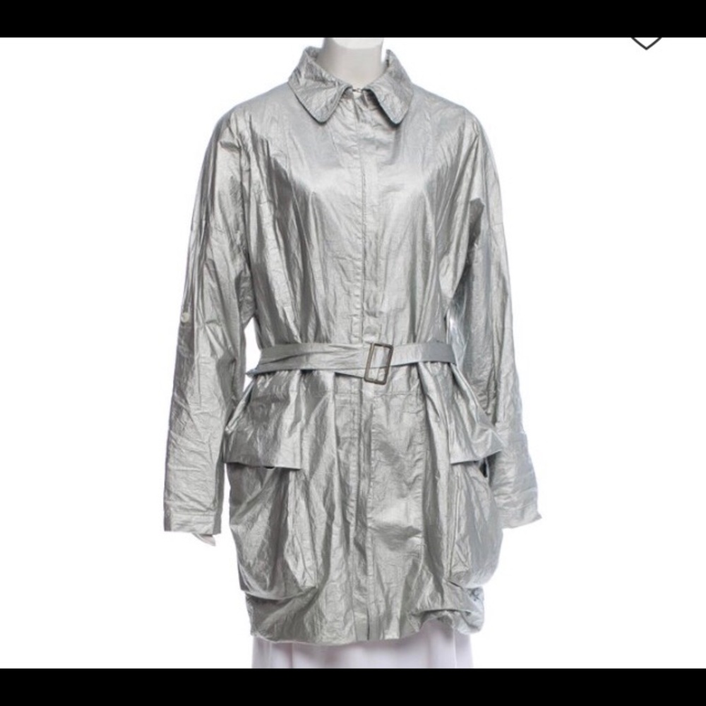 MM6 Maison Margiela oversize metallic anorak